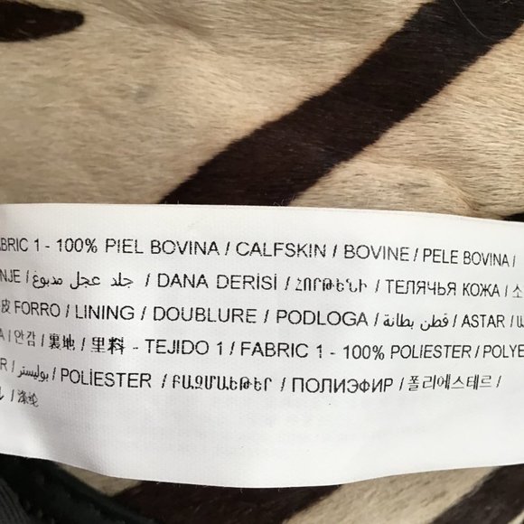 ADOLPHO Dominguez Calf Hair Handbag with Zebra Print - Picture 11 of 11